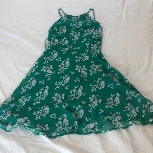 Floral Green Dress
